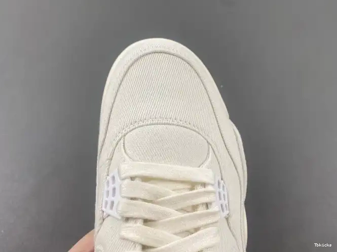 Reps TBK AO2571-100 x 'White' Jordan 4 Levi's Air 0417